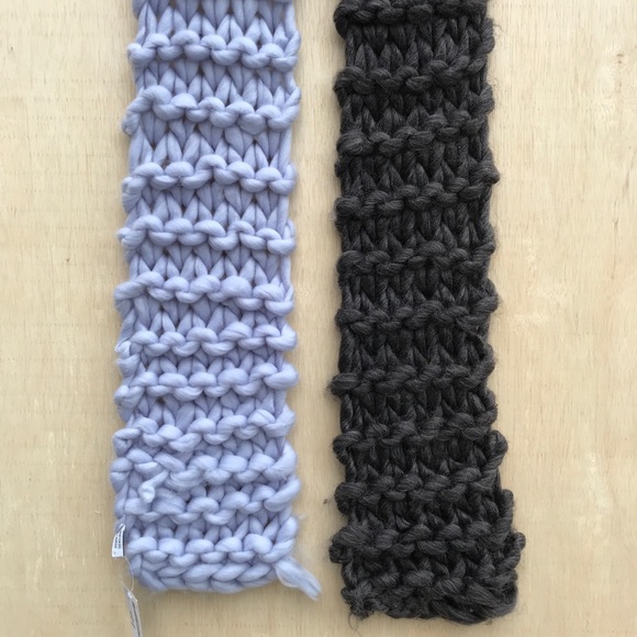 NWT South Moon Under Color Block Chunky Knit Scarf - Picture 3 of 6